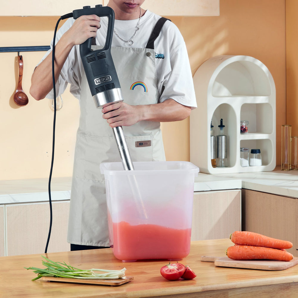 Commercial Immersion Blender 500 Watt Heavy Duty Hand Mixer Variable Speed