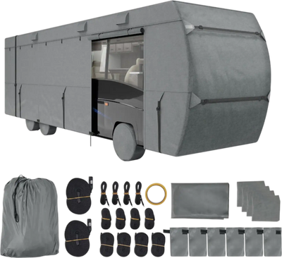 Vevor Class C RV Cover for 29'–32' Motorhomes Waterproof Oxford Fabric with Tire Covers New