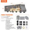 Vevor Class A RV Cover 40'-43' with Tire Covers and Accessories New