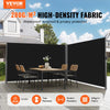 Vevor Retractable Side Awning 236" x 63" Waterproof Patio Privacy Screen and Divider Black New