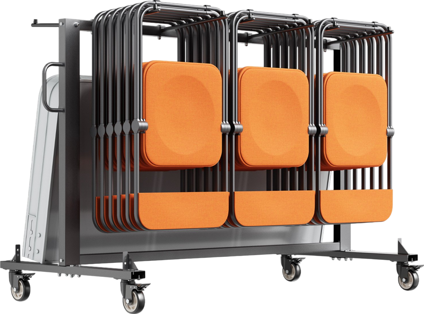 Vevor Folding Chair Rack Cart 400 Lbs Capacity Holds 42 Chairs or 12 Tables New