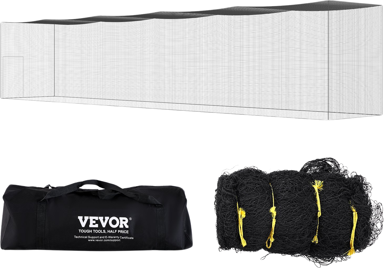 Vevor Baseball Batting Netting 70' x 12' x 14' Training Net Only with Door and Carry Bag New