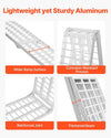 Vevor Aluminum Loading Ramps 2000 Lbs 2-Pack Foldable Non-Slip with Handles and Straps New
