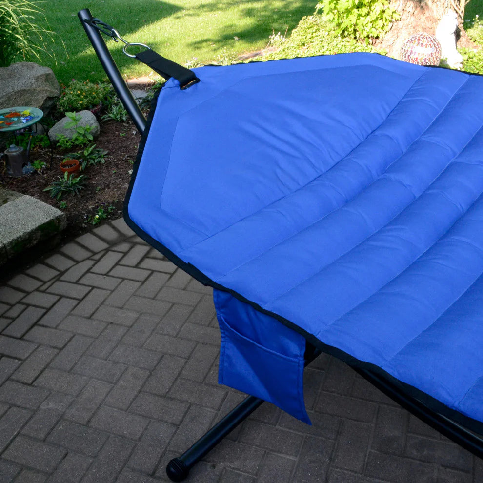 Algoma Padded Hammock Olefin Fabric and Steel Arc Stand New