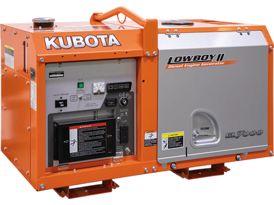 Kubota GL7000TM Generator 7kW Diesel Liquid Cooled 120/240V CARB with Output Terminals New
