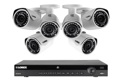 Lorex HDIP86W 6 Camera 8 Channel Weatherproof 2K Resolution Security Surveillance System New