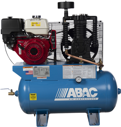 ABAC AB13-30GH Air Compressor 13HP Honda Gas Driven 175PSI 30 Gallon Two-Stage New