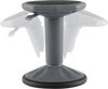 Adjustable-height gray wobble chair for active learning, designed for kids to promote good posture and core strength.
