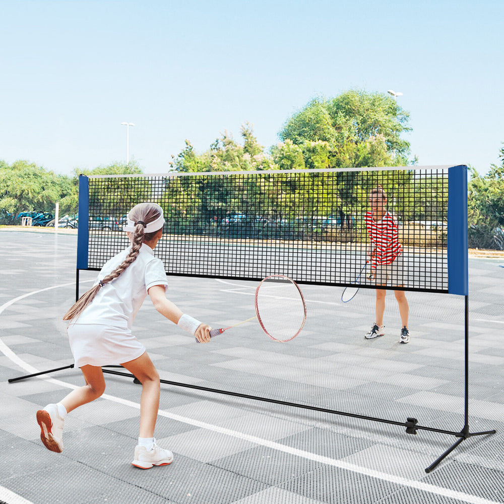 10/14 Feet Adjustable Badminton Net Stand with Portable Carry Bag-10 Feet - Gallery View 1 of 9
