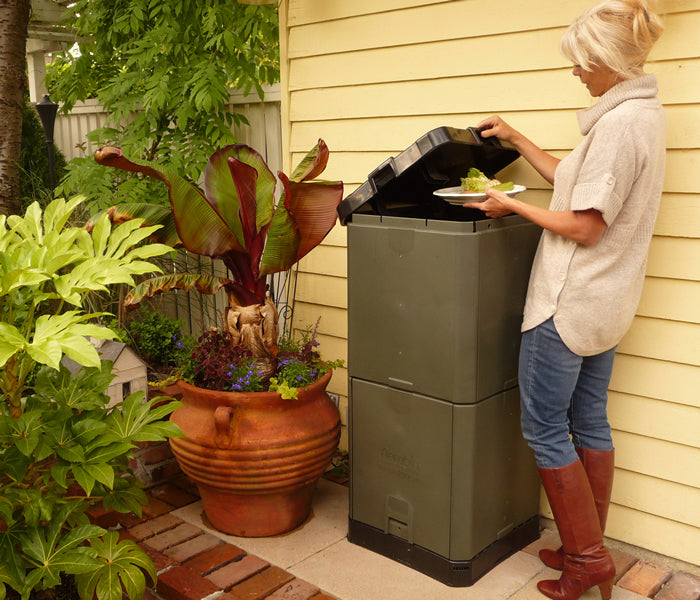 Exaco Aerobin Compost Bin 55 Gal Insulated No-Turn with Leachate Collection AEROBIN-200 New