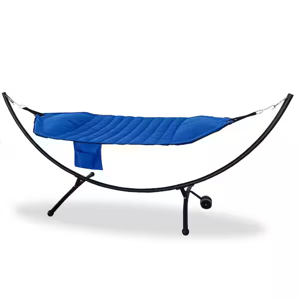 Algoma Padded Hammock Olefin Fabric and Steel Arc Stand New