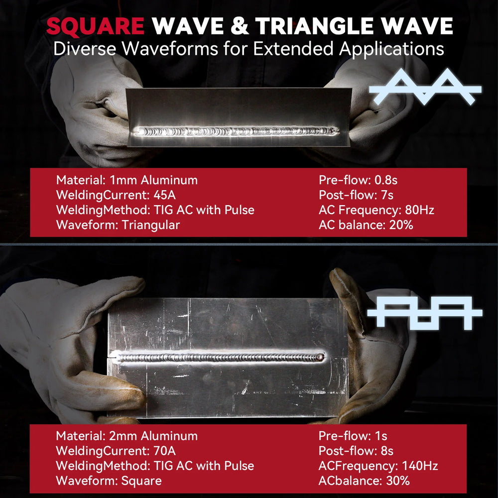 Arccaptain TIG200P Aluminum Welder AC/DC Pulse TIG Multi Process 110V/220V New