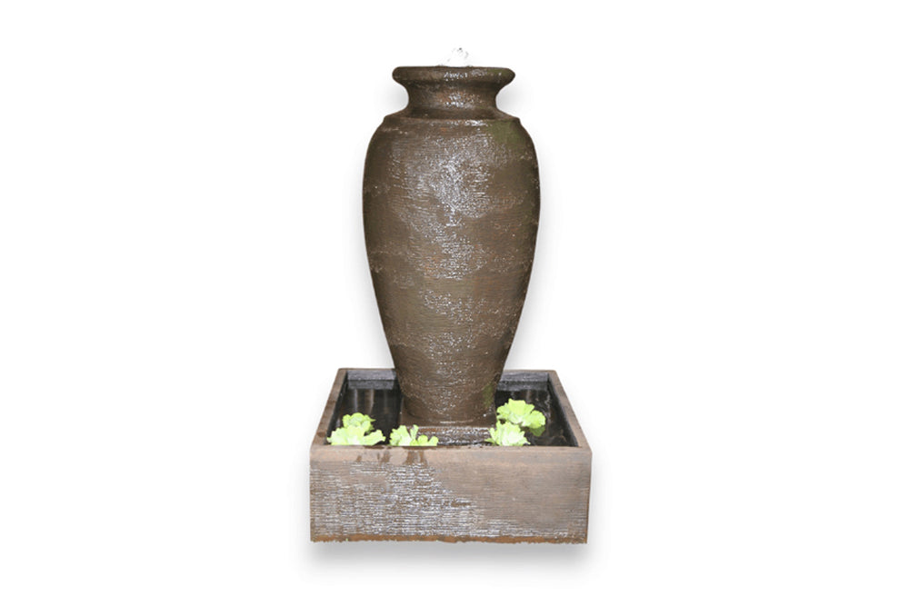 Exaco Amphora Outdoor Water Fountain 47" Tall with LED New