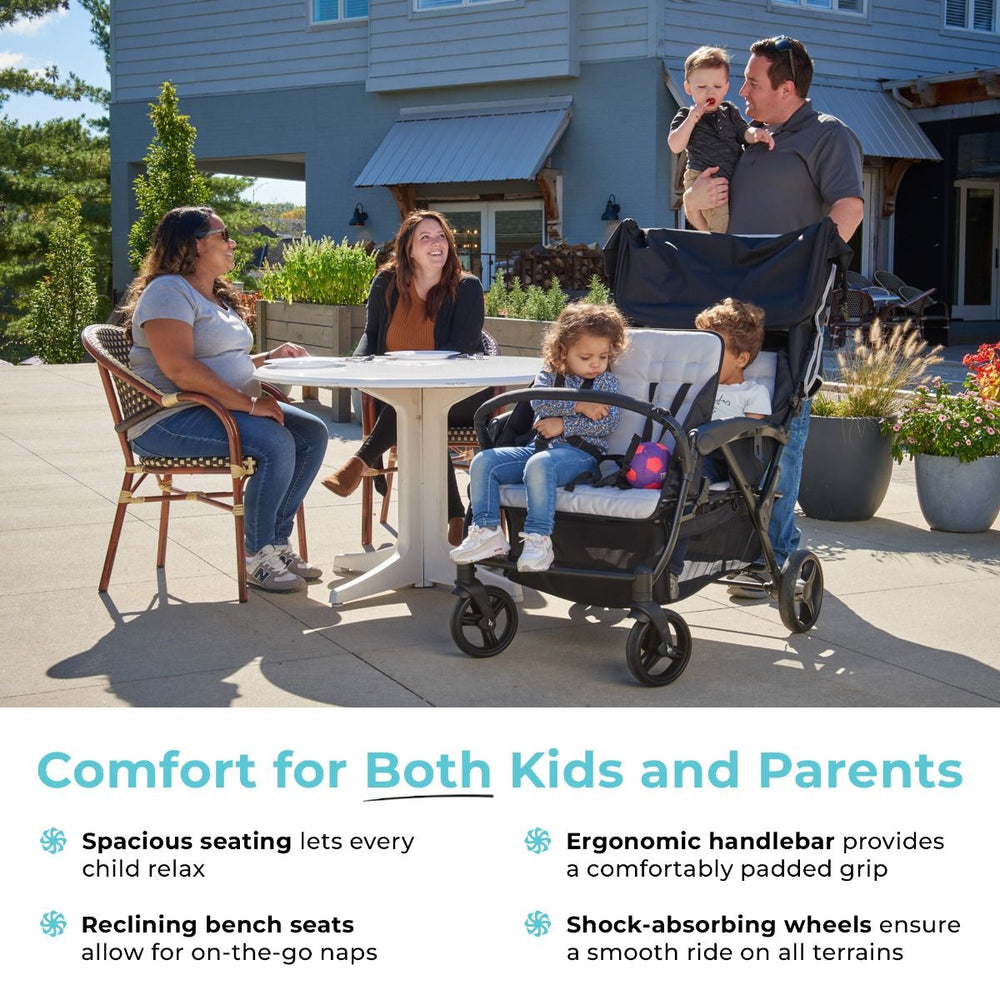Gaggle Odyssey 4 Seat Quad Stroller New