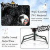 7 ft artificial Christmas tree with bendable top, black leaves, and pre-strung LED lights for elegant holiday displays.