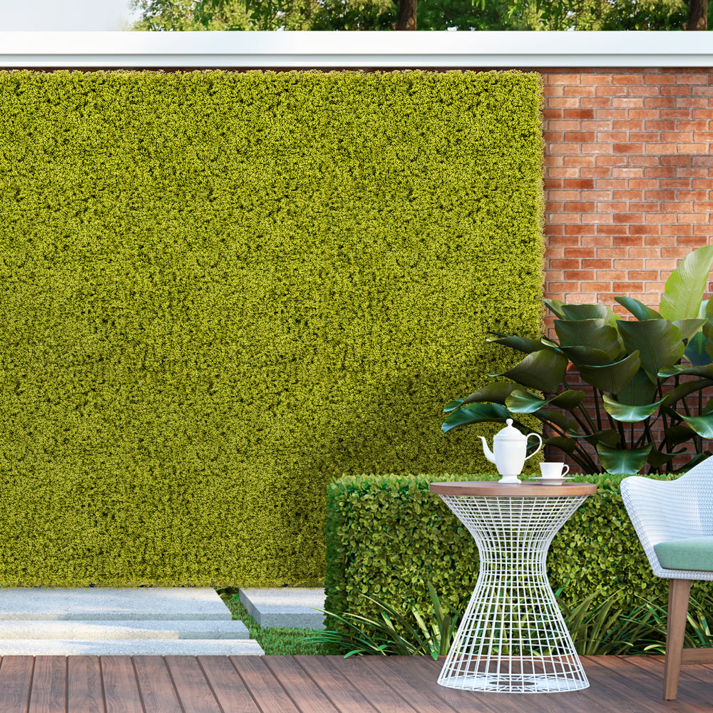 12 Pieces 20 x 20 inches Artificial Grass Wall Panels for Garden Yard Balcony-Light Green - Gallery View 1 of 11