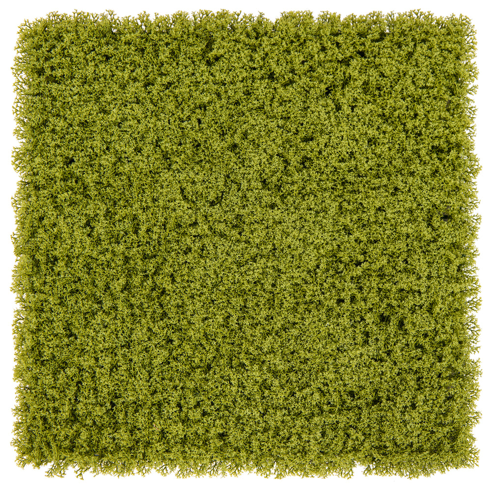 Light green artificial grass wall panel with dense leaves, ideal for garden and balcony decoration.