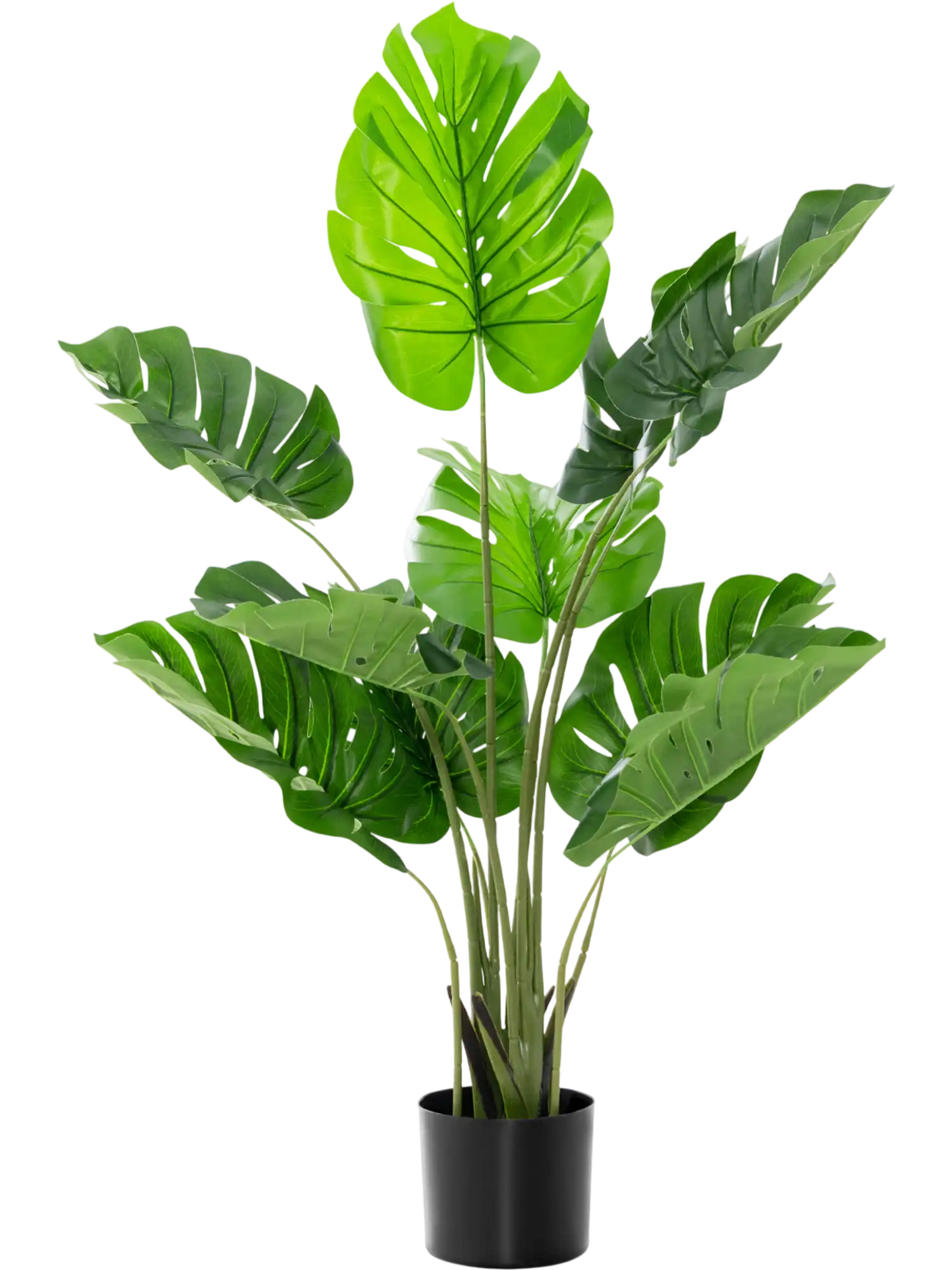 Costway 4' Artificial Monstera Deliciosa Tree 10 Leaves 98267305 New