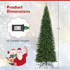 12 FT artificial Christmas tree with 800 warm white LED lights, featuring a metal base and lush branch tips for festive.