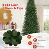 12 FT artificial Christmas tree with 2125 lush branch tips and 800 warm white LED lights, perfect for festive decor.