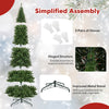 12 FT artificial Christmas tree with 800 warm white LED lights, featuring a hinged structure for easy assembly and.