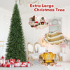 Extra large 12 FT artificial Christmas tree with 800 warm white LED lights, ideal for home, shopping center, or church.