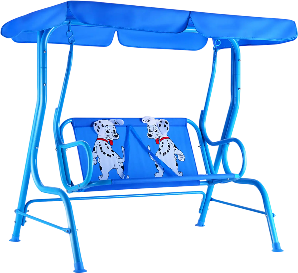 Outdoor Kids Patio Swing Bench with Canopy 2 Seats
