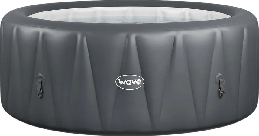 Wave Atlantic Inflatable Hot Tub 4-Person Round with Integrated Heater New