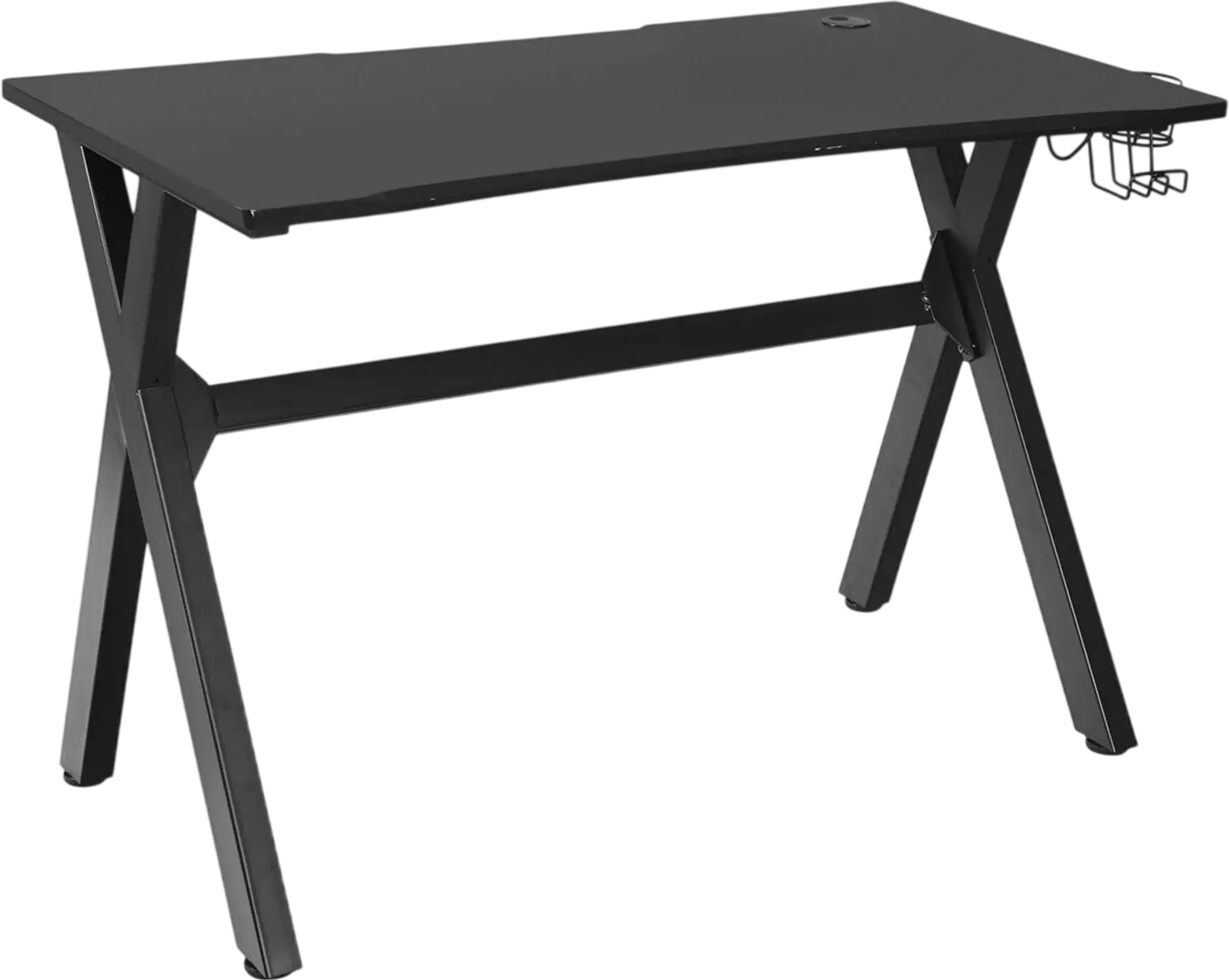 Costway Ergonomic Gaming Desk w/ Mousepad Cup & Headphone Holder 72586410 New