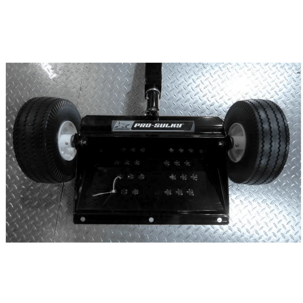 LandShark PS100B-1038-1-FF Two Wheel Pro Sulky Black Flat Free Tires Universal Mount New