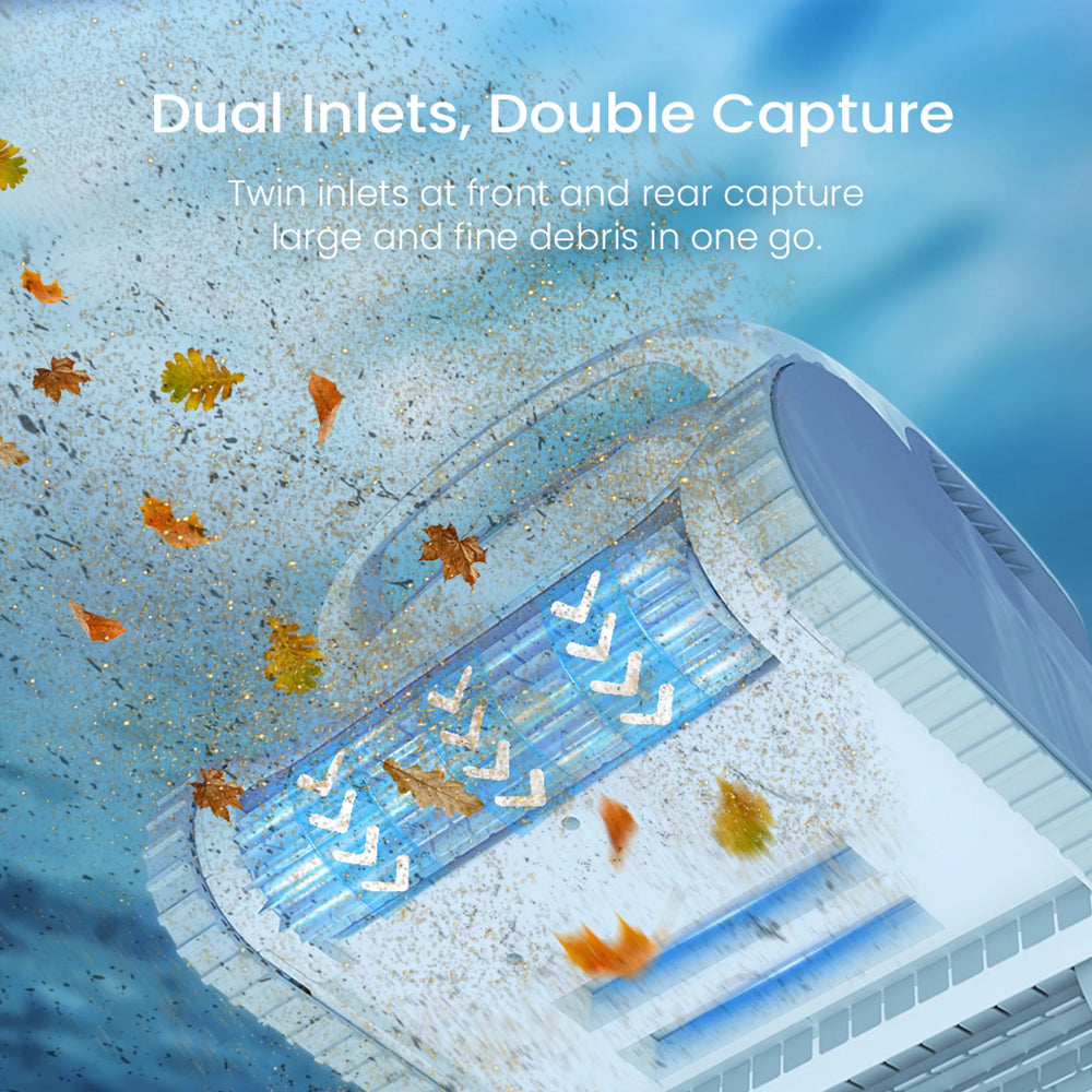 Chasing Poolmate Hydro 3S Robotic Pool Cleaner Cordless 1,614 sq. ft. 5070 GPH HydroCurve S Path New