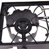 Top view of the 150,000 BTU double burner outdoor stove with heavy-duty cast iron design for camping and tailgating.