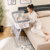 Baby Bassinet Bedside Crib with Adjustable Height Comfy Mattress-Gray - Gallery View 1 of 9