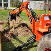 7' Tractor Backhoe Attachment with Hydraulic Thumb,  12" Bucket,  ISO/SAE Switchable Controls,  Self-Contained Hydraulic System,  3 Point Hitch Cat.1,  15-50 HP,  BH660H