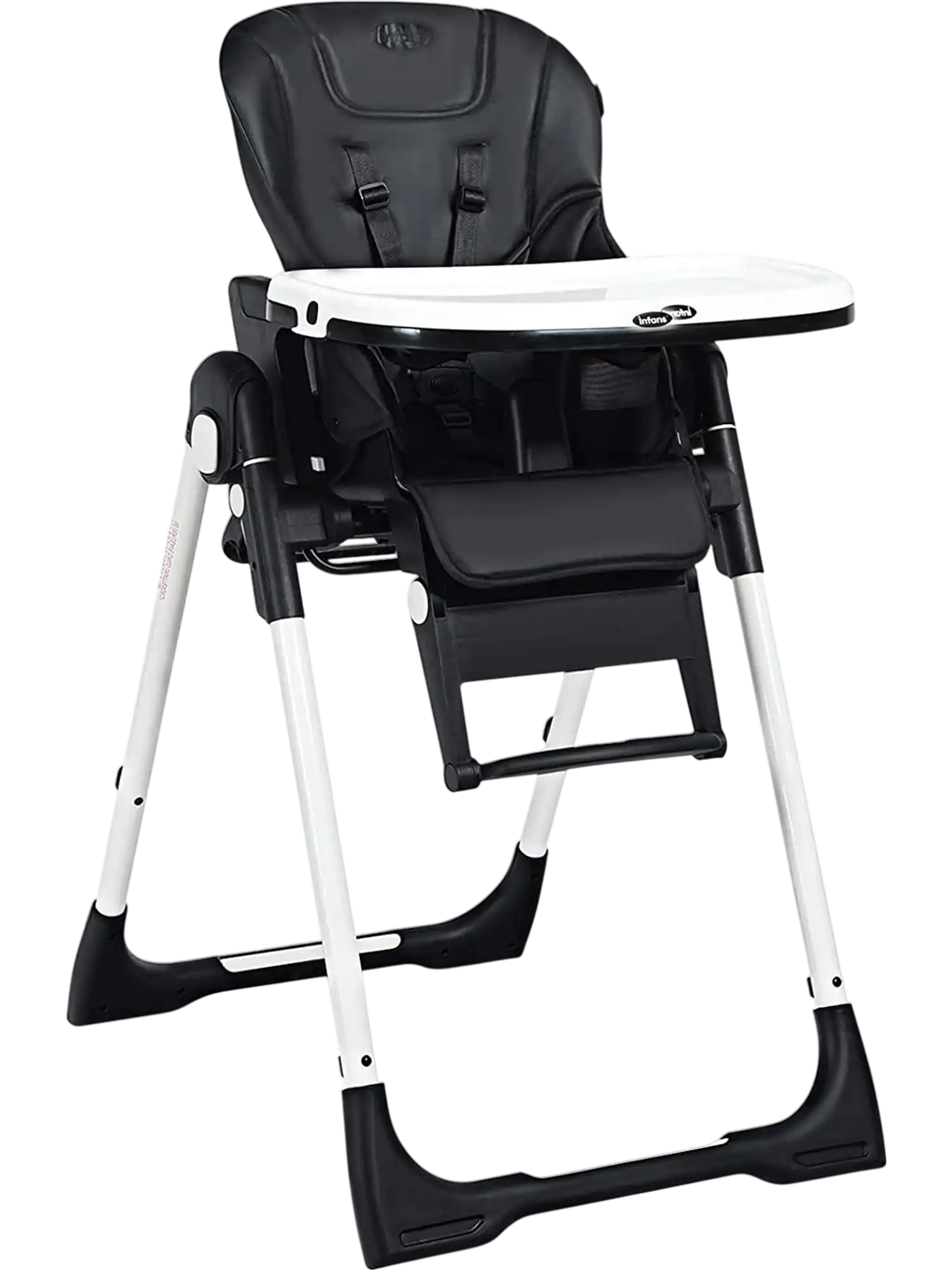 Costway 4-in-1 Adjustable High Chair Booster Seat Recline Black 48521637 New