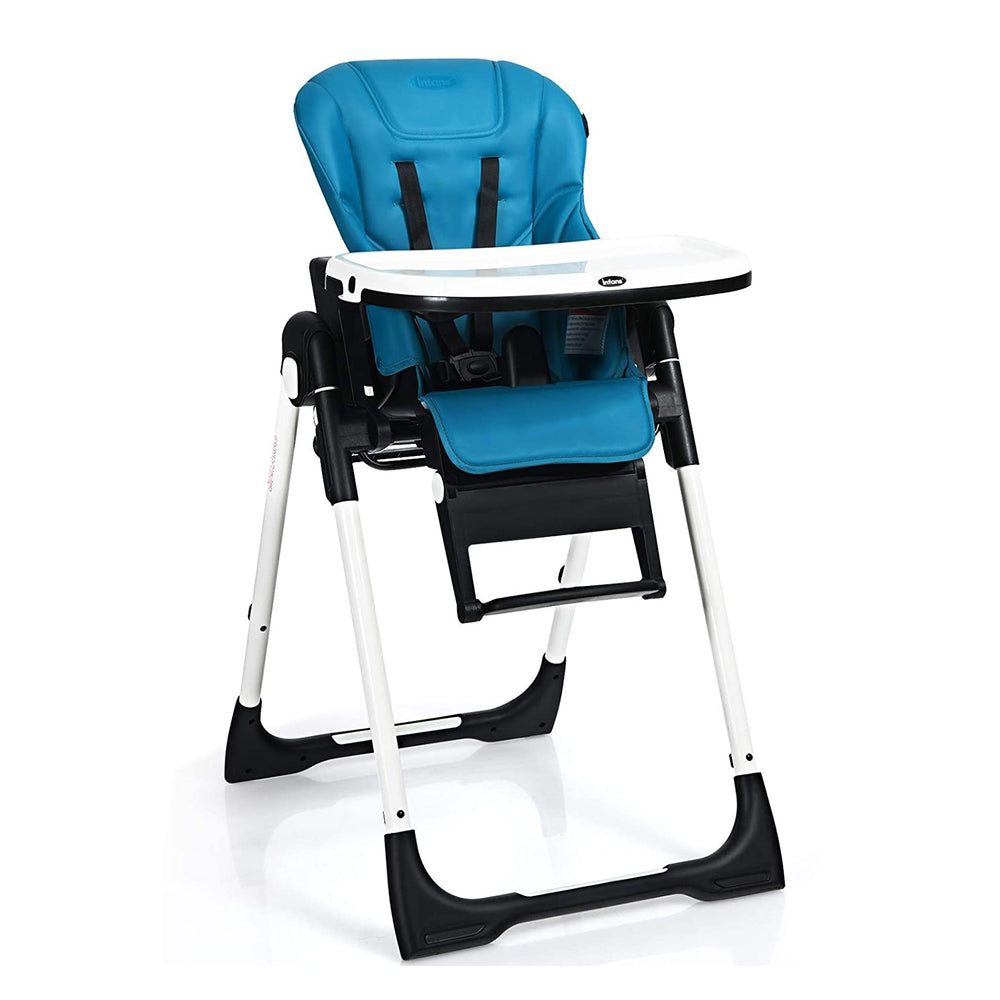 4-in-1 High Chair–Booster Seat with Adjustable Height and Recline-Navy - Gallery View 1 of 9