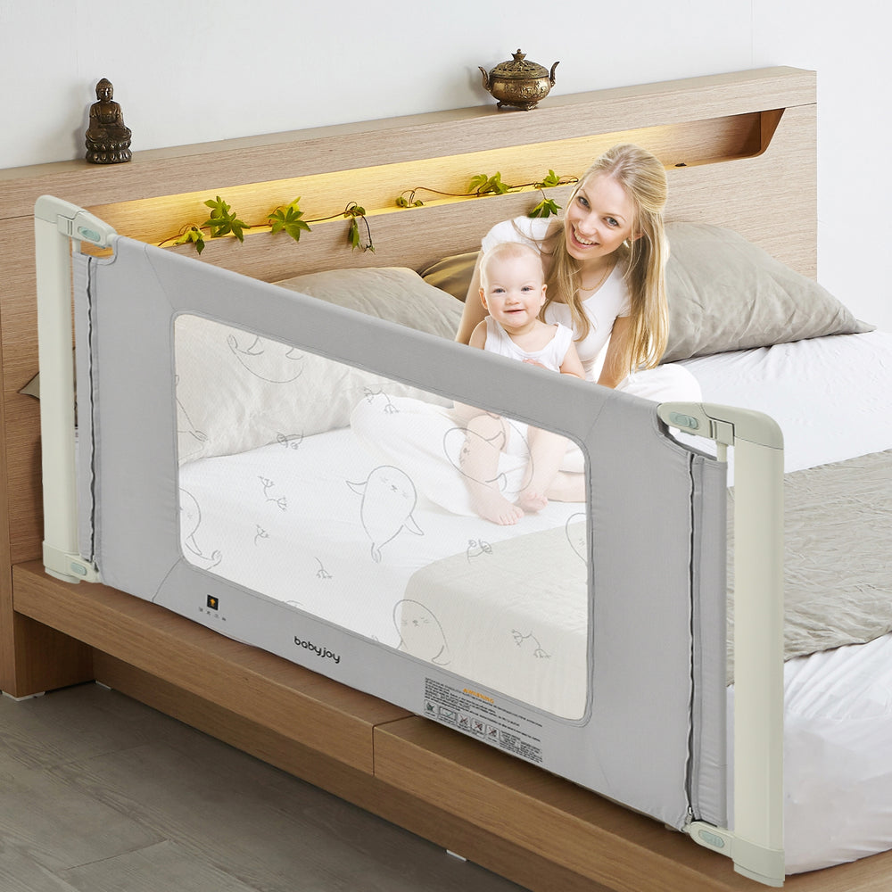 Bed Rail Guard for Toddlers Kid with Adjustable Height and Safety Lock-79 inch - Gallery View 1 of 14