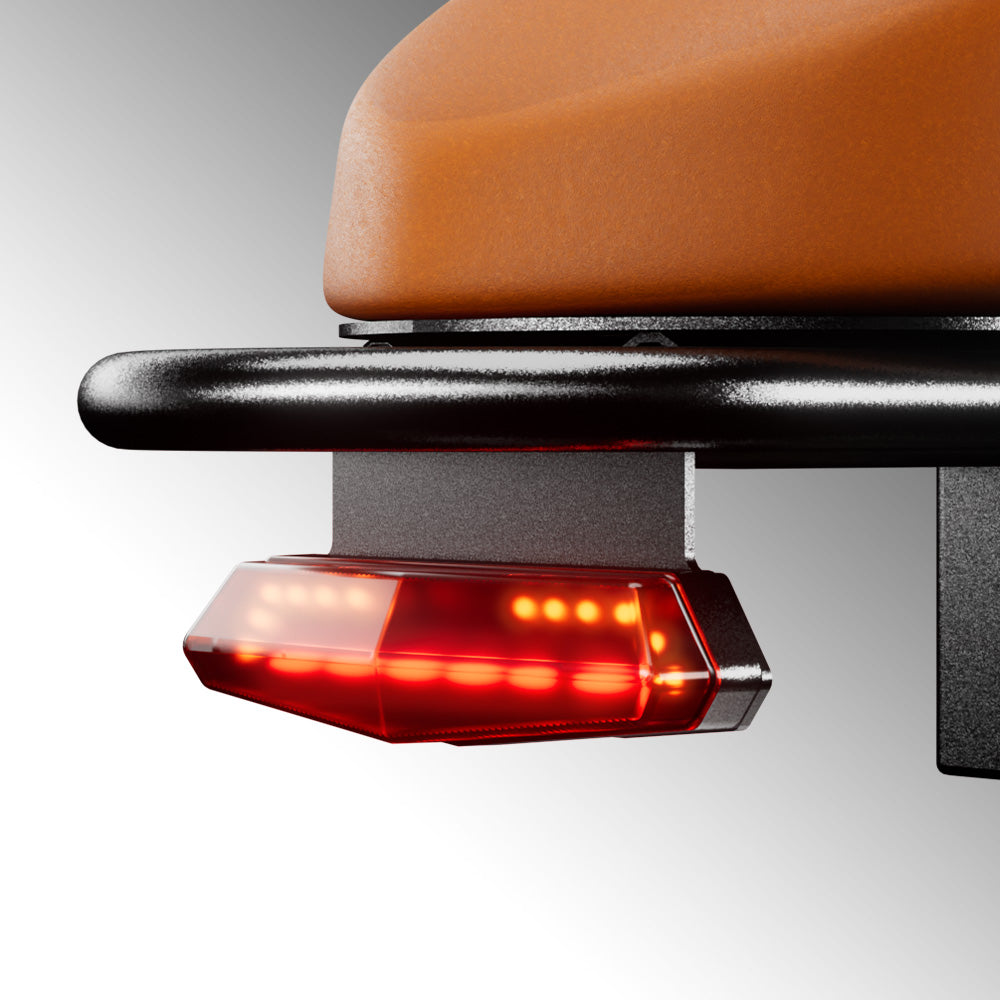 Run Mini Vintage Moped Ebike - Rear light detail