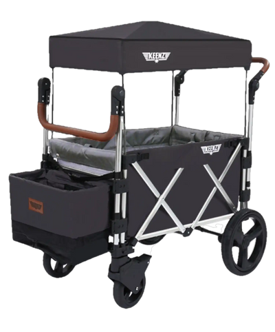 Keenz 7s 5-Point Harness Light Weight Stroller Wagon with Canopy Black New