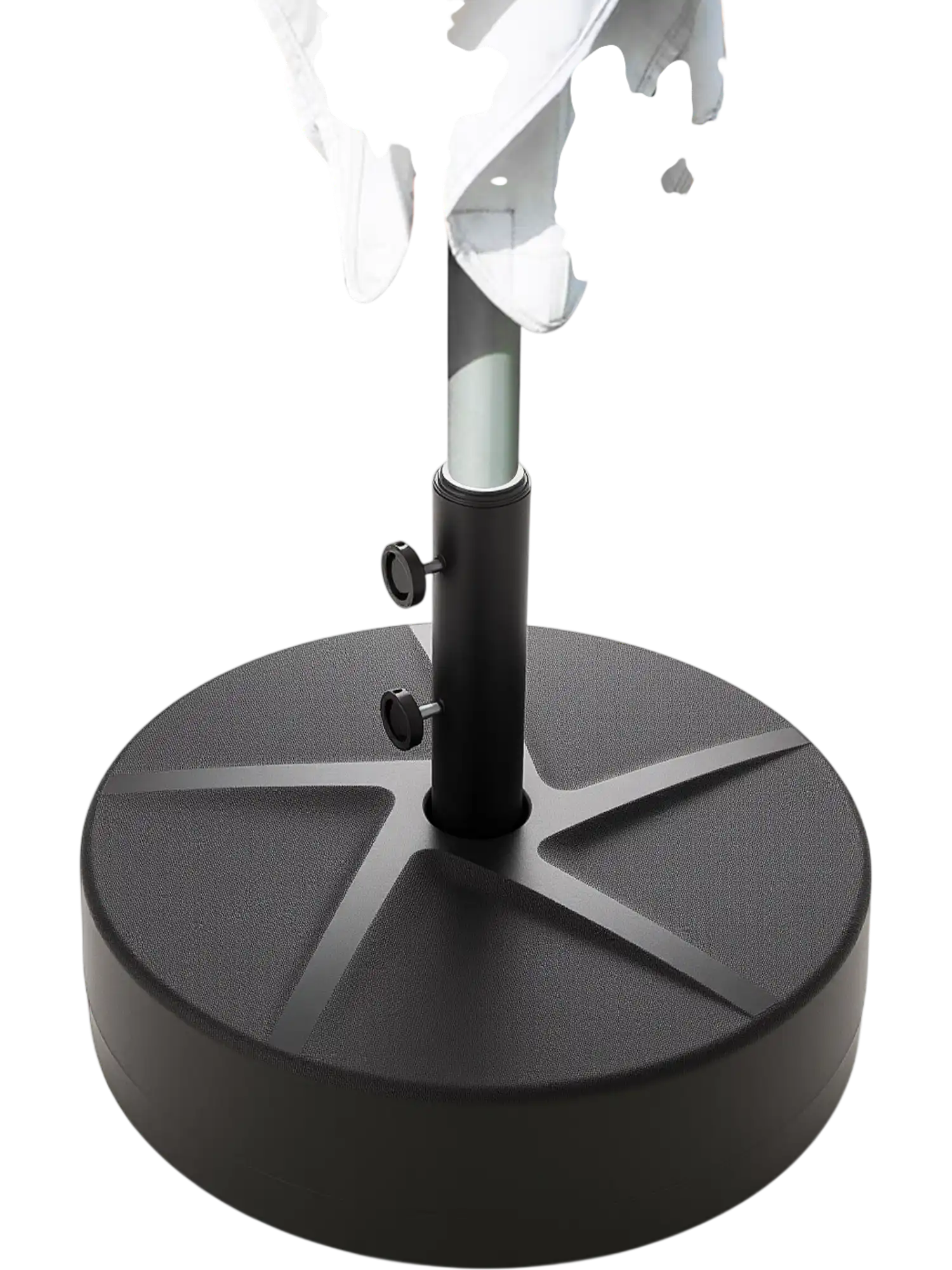 Costway Patio Market Table Umbrella Base Water Sand Fillable Black 963487125 New