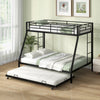 Costway Bed Frame Twin Over Full Bunk Bed with Trundle for Guest Room New
