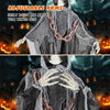 Adjustable arms of a 6.4 feet Halloween Grim Reaper with lighted eyes, perfect for indoor or outdoor displays.
