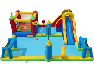 Costway 9-in-1 Inflatable Water Slide Bounce House Climbing Wall 67113214 New