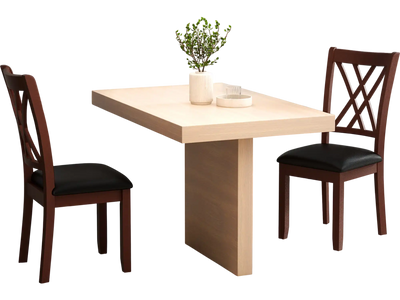 Costway Set of 2 Dining Chairs with Backrest Padded Seat Brown 12783956 New