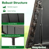 Close-up of the robust structure of the 85-gallon outdoor storage box with PE rattan and sturdy legs for versatile use.