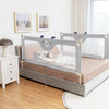 Vertical Lifting Baby Bedrail Guard with Lock-Gray - Gallery View 1 of 9