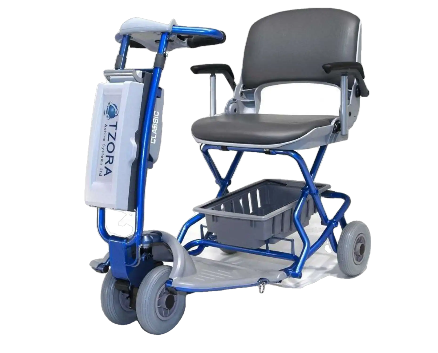 Tzora Lexis Light Classic Portable Lightweight Folding Mobility Scooter Blue New