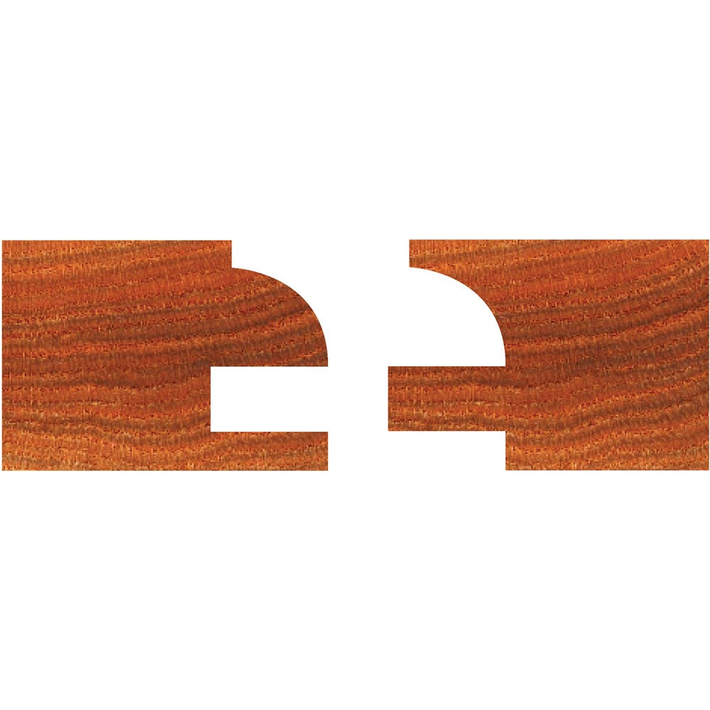 Grizzly C1393 - Carbide Tipped Quarter Round Stile & Rail Set, 1/2" Shank
