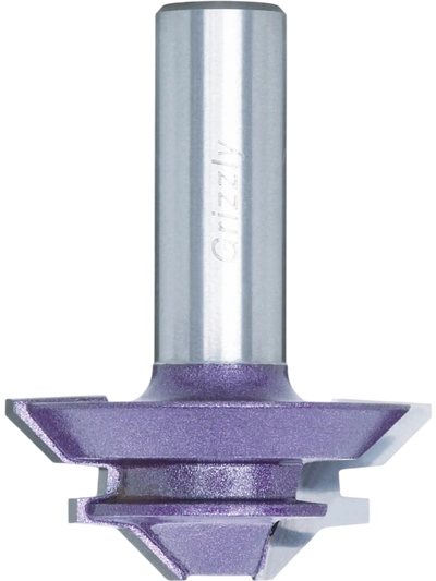 Grizzly C1712Z Joint Making Bits Super-Duty Corner Lock Miter Bit 1/2