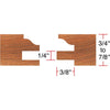 Grizzly C2164 - 6 pc. Stile & Rail Set - Roman Ogee, 3/4" Bore
